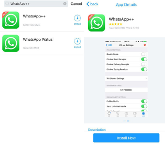 WhatsApp++ Download on iOS