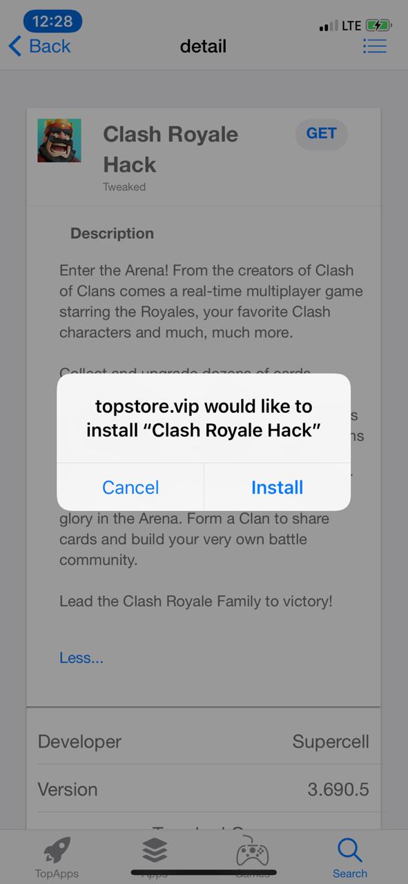 Installing Clash Royale Game Hack on iOS(iPhone/iPad) 