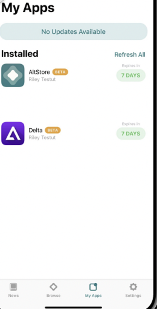AltStore - iTransmission App on iOS