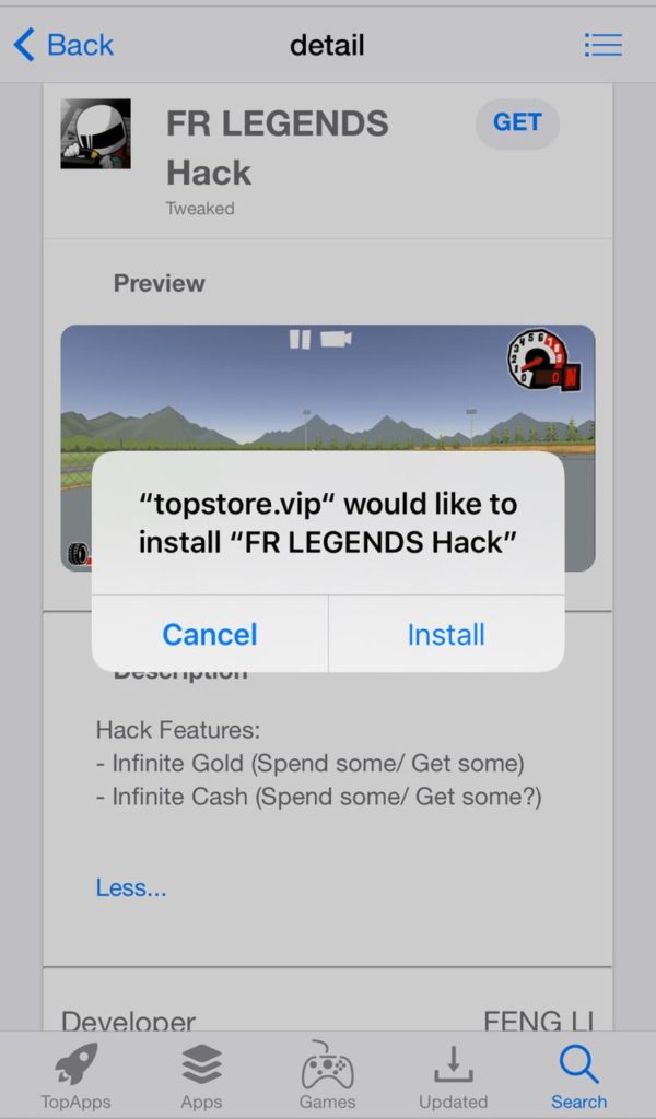 Download FR Legends Hack on iOS(iPhone & iPad) TopStore