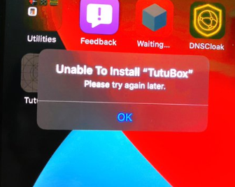 Unable to Install 'TuTuBox'