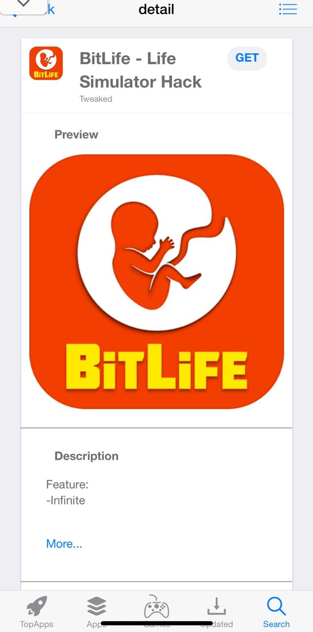 Get 'BitLife Hack' on iOS