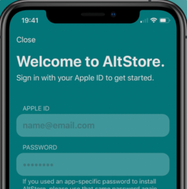 Sign in using Apple Credentials on AltStore