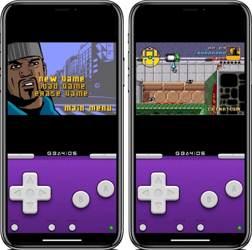 GBA4iOS emulator app playing games on iPhone