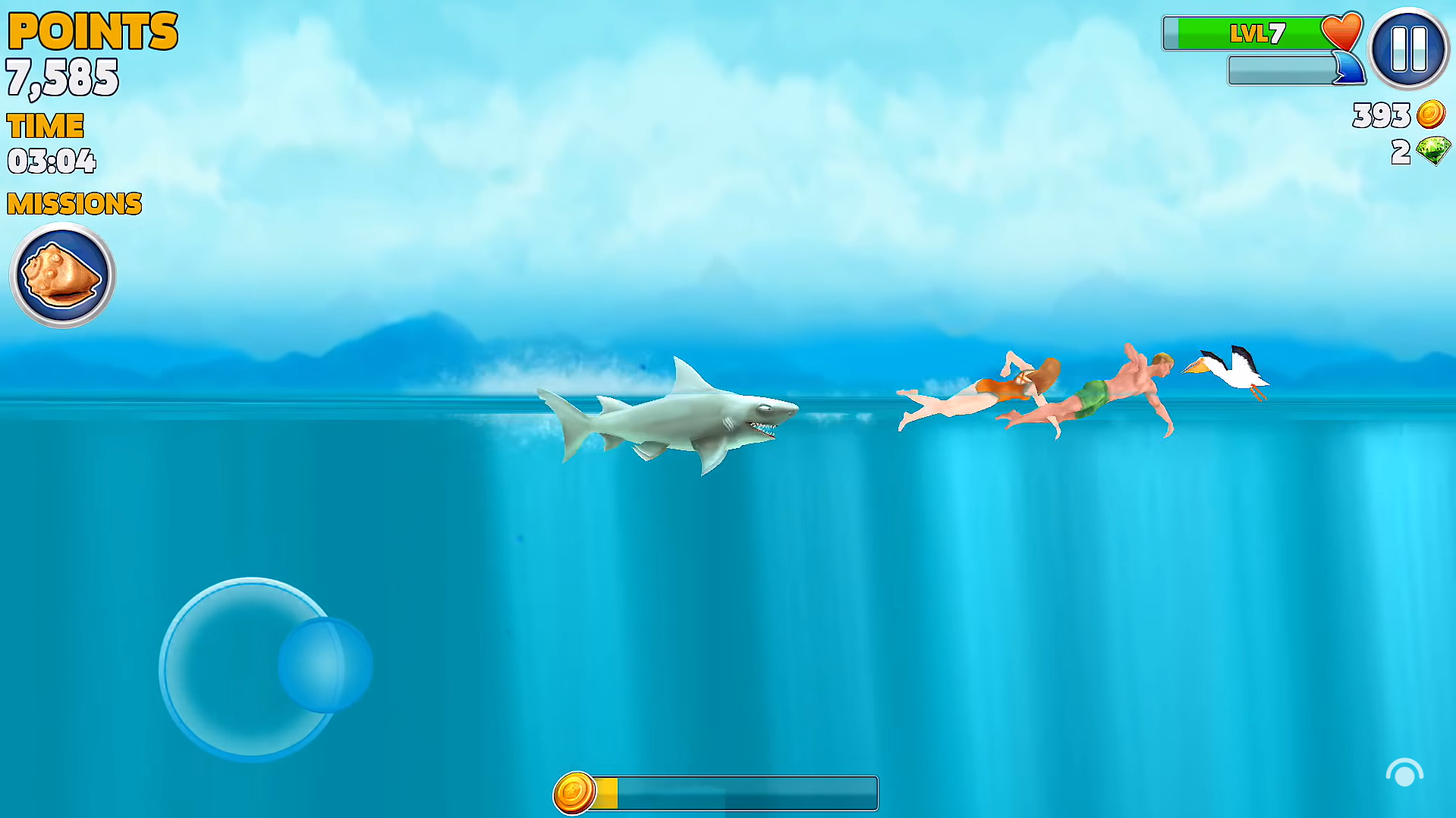 Hungry Shark Evolution Hack Gameplay on iPhone