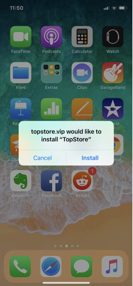 Instale o aplicativo TopStore no iPhone